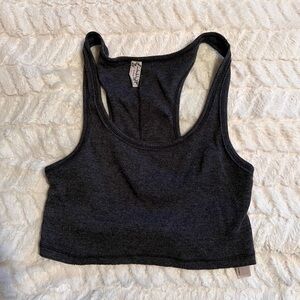 Free People Black Crop Top
